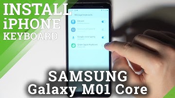 How to Install iPhone Keyboard on SAMSUNG Galaxy M01 Core – Install Green Apple Keyboard