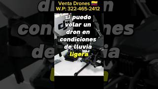 ¿Puedo volar un dron en condiciones de lluvia ligera?