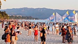 This is BORACAY White Beach on April 29 2024 From Station 3 to Station 1 Groto