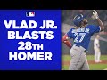 Vladimir Guerrero Jr. CRUSHES his 28th homer of the season!