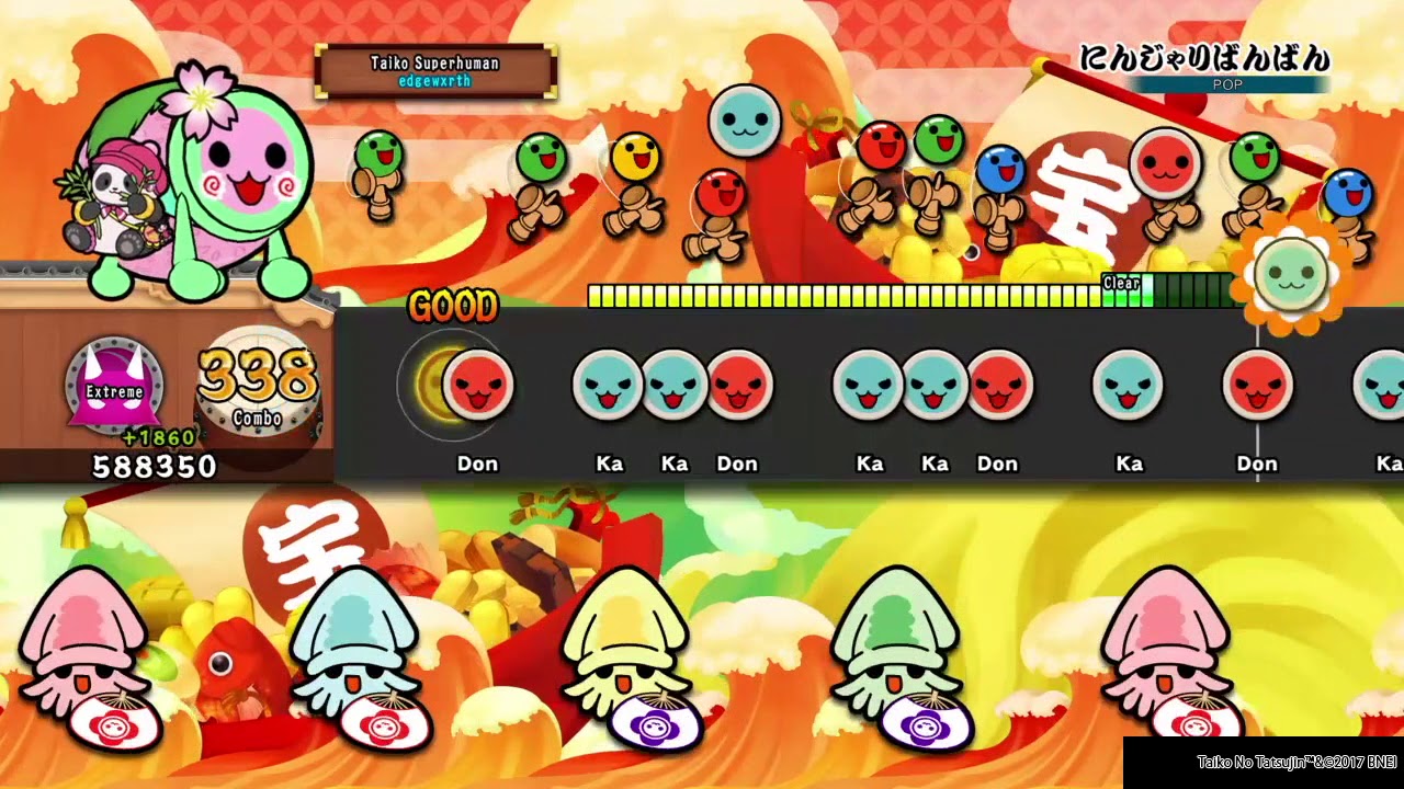 Ninjari BanBan 8 ★ - Oni Full Combo - Taiko no Tatsujin: Drum Session!