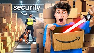 I SURVIVED OVERNIGHT IN AN AMAZON WAREHOUSE!