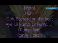 Lil pump molly lyrics on screen