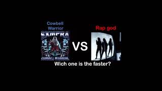 COWBELL WARRIOR! VS Rap god #shorts #short #vs #yt #subscribe