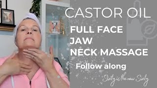 FULL Face Fitness Massage Demo using CASTOR OIL