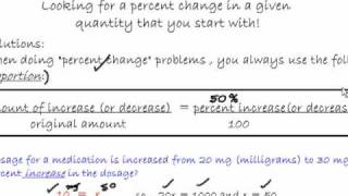 Percent Increase or Decrease