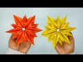 How to make 3d paper snowflakes for christmas decorations - Simple paper snowflakes