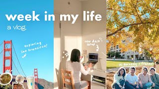 a week in my life  exploring SF, new desk setup, UC Berkeley w/ new friends