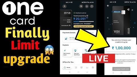 One Card Limit Increase | How To increase One Card Credit Limit | 2024 | LAKH LIMIT