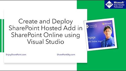 Create and Deploy SharePoint Hosted Add in SharePoint Online site using visual studio 2015