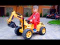 Artem Ride on toys cars. Funny Compilation kids videos