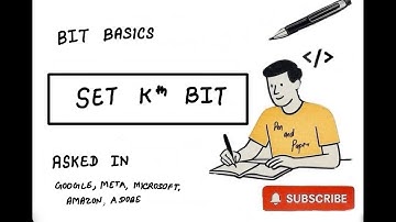 Master Kth Bit | Check Bits Explained with Examples | MAANG Prep | Pen And Paper