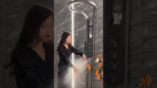 Waterfall Shower Set 🚿💦 Turn bath time into luxury! #BathroomGoals #ShowerVibes #homeupgrades