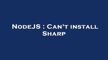 NodeJS : Can