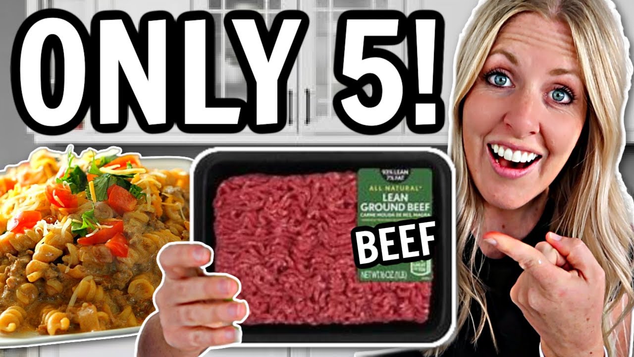 The EASIEST 5 Ingredient BEEF Recipes – What’s For Dinner! | find my ...