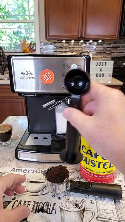Mr Coffee ECM160 4-Cup Steam Cappuccino Espresso Maker Black/Stainless