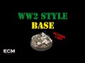 How to make a ww2 style base for your  minis super easy