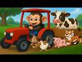Monkey Farmer Fixes Tractor and Move a Horse &amp; Gentle Care | Farm Life 🐒