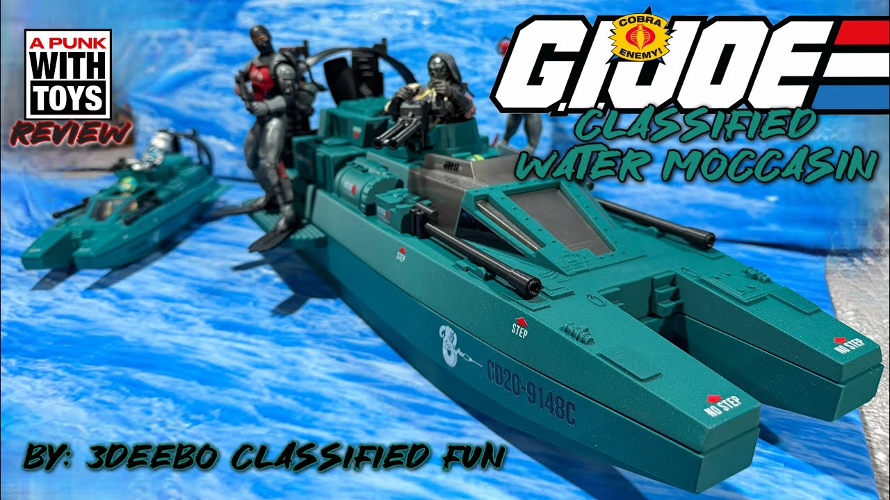 Обзор 3D-печатной модели водяного мокасина из игры GI Joe Classified.