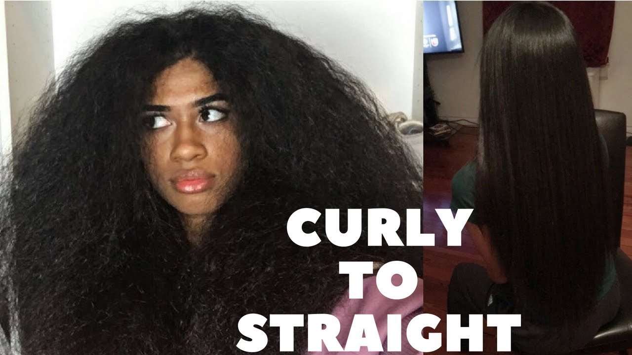Curly To Straight Hair Tutorial YouTube curly-to-straight-hair-tutorial-youtube