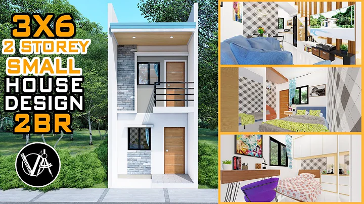 3X6 2 Storey Small  House Design | Perspective
