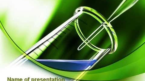 Test Tube PowerPoint Template by PoweredTemplate.com