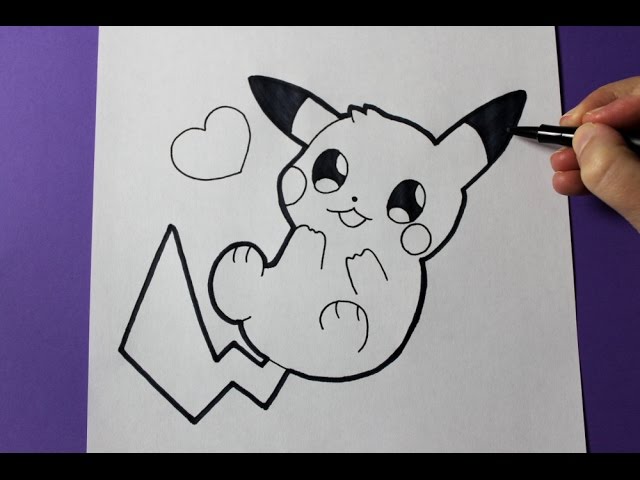 How to Draw Pikachu (Pokemon) - YouTube