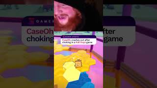 CaseOh crashed out after a huge fail in Fall Guys #CaseOh #fallguys #gaming