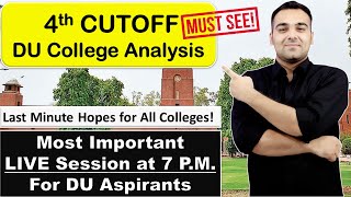 4th Cutoff is Out | Still Not Satisfied With College? | Live QnA Delhi University Aspirants