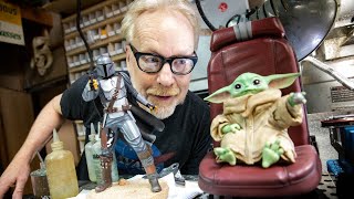 Adam Savage Unboxes The Mandalorian Collectibles!