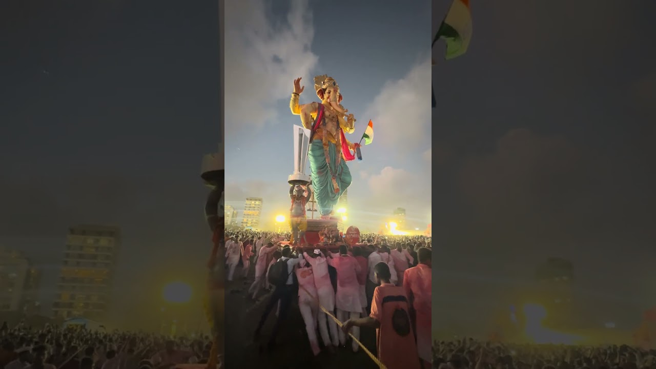 People Power at Mumbai’s Tallest Ganesh Idol Immersion