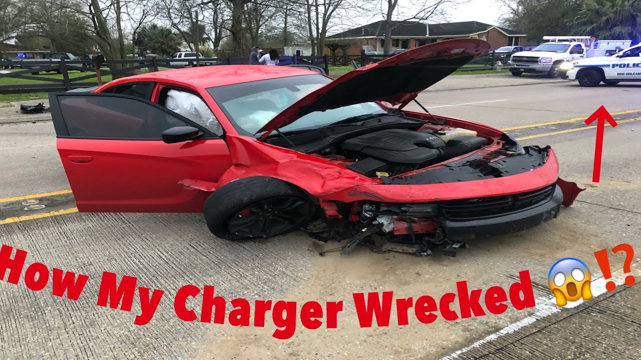 MY CHARGER IS COMPLETELY TOTALED!!! *ACCIDENT VIDEO* - YouTube