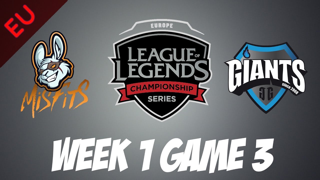Misfits vs Giants | Game 3 | HIGHLIGHTS | EU LCS Spring Split 2017