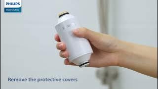 Philips Water Shower filter AWP1775 how to use guideline