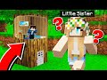 How to Build a TINY SECRET BASE Inside a TREE in Minecraft!