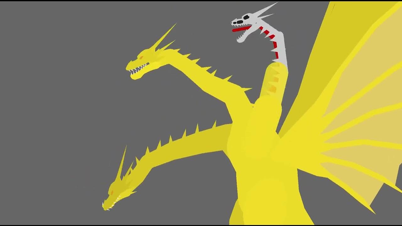 King ghidorah's head regeneration test loop (sticknodes) YouTube
