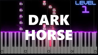 Dark Horse - Katy Perry - EASY Piano Tutorial