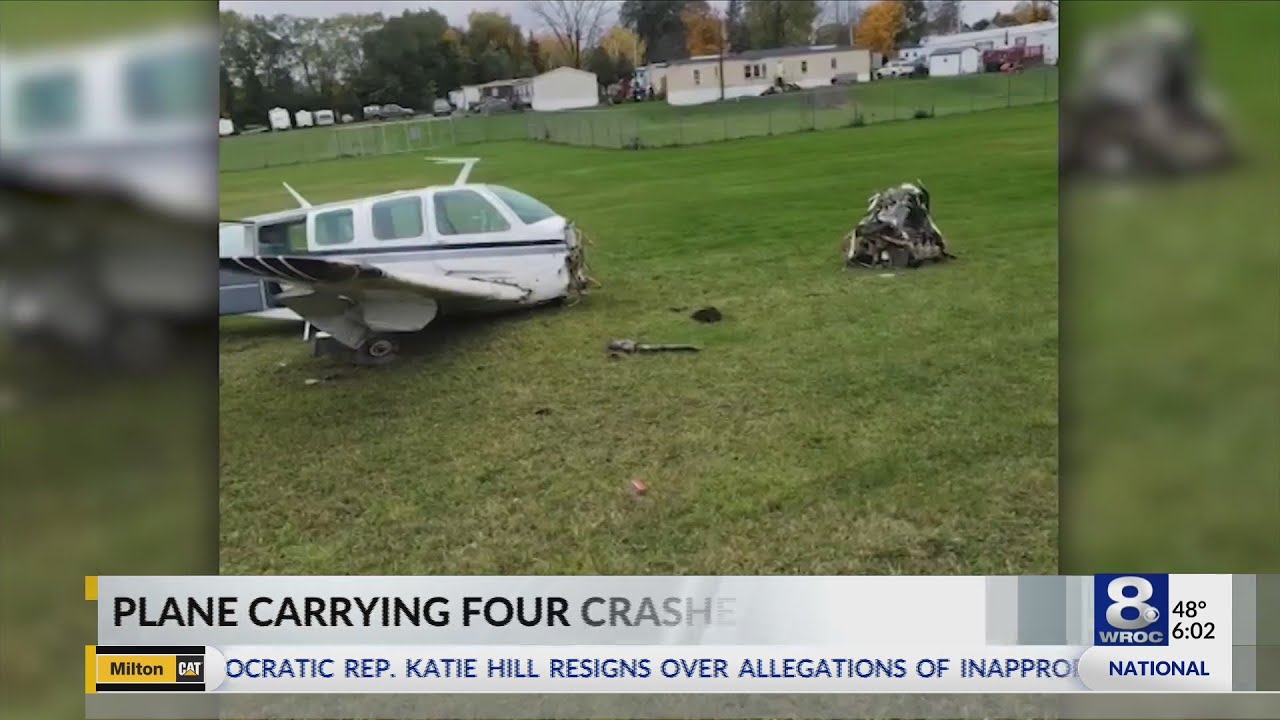 Plane Carrying Four Crashes In LeRoy YouTube Maxresdefault