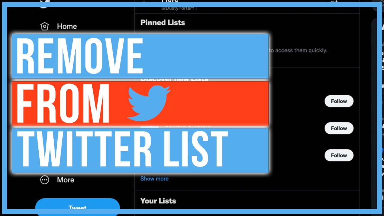 How To Remove Yourself From A Twitter List YouTube