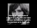 Maxime le forestier  fvrier de cette annel paroles  1973