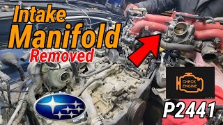 V1: How to Remove IntakeManifold. Impreza Wrx Sti 2.5L Solid Code came up Air Valve Issue P2441