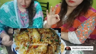Chicken Biryani Eating Challenge Mrs zain& Mrs Atif | Food challenge