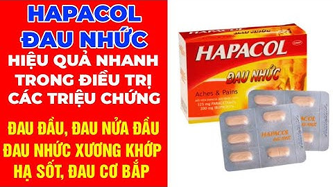 Thuốc hapacol 325 là thuốc gì năm 2024