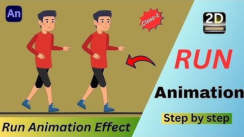 Cartoon walk-Run Animation/Adobe animate cc tutorial in hindi/2d character animation/Cartoon design