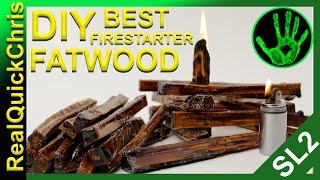 how to make fatwood sticks