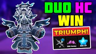 Duo Hardcore Triumph With Hacker + Full Guide | TDS Tower Defense Simulator