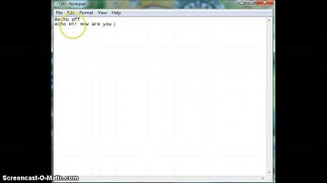 How To Create A Simple Program Using Notepad!