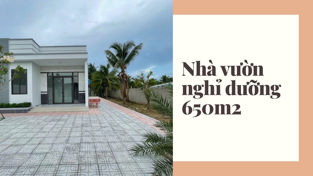 CĂN NHÀ VƯỜN NGHỈ DƯỠNG TUYỆT ĐẸP NGOẠI Ô TP CẦN THƠ DIỆN TÍCH 650 M2