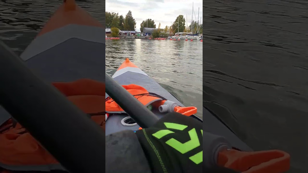 Itiwit X500 kayak and sailboats, Koivusaari, Helsinki, Finland 