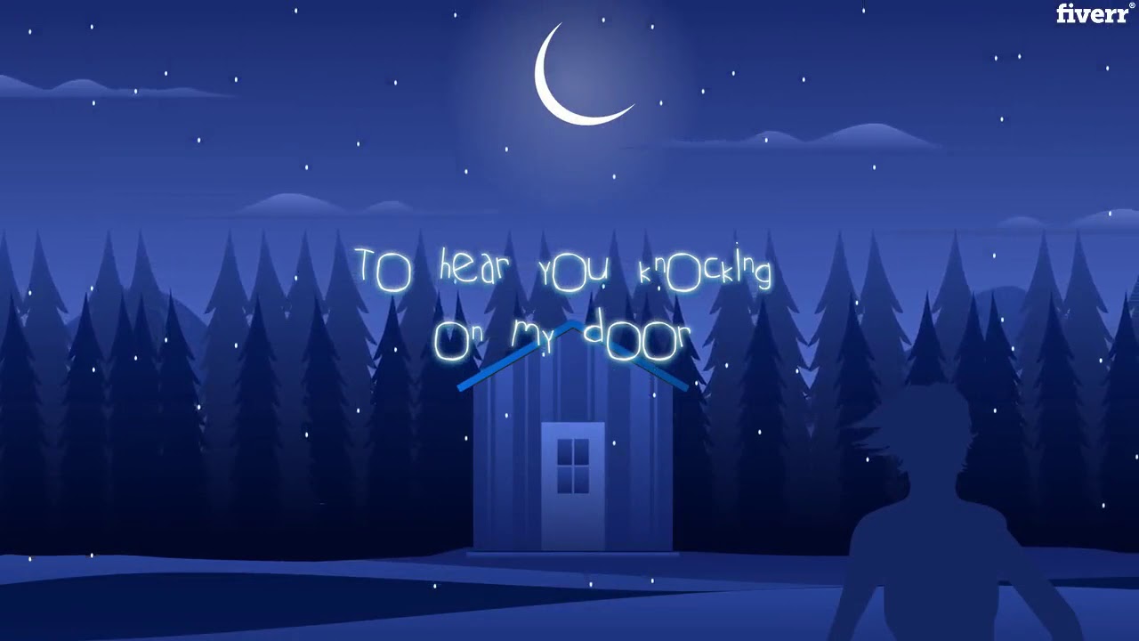 Make typography video or animated lyric music video Best